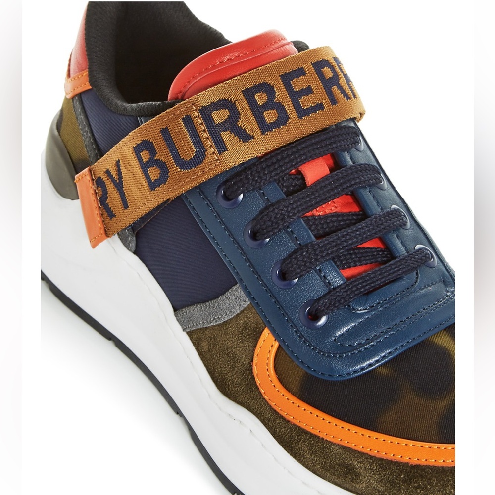 BURBERRY Ronnie Mixed Media Sneakers - Picture 10 of 13